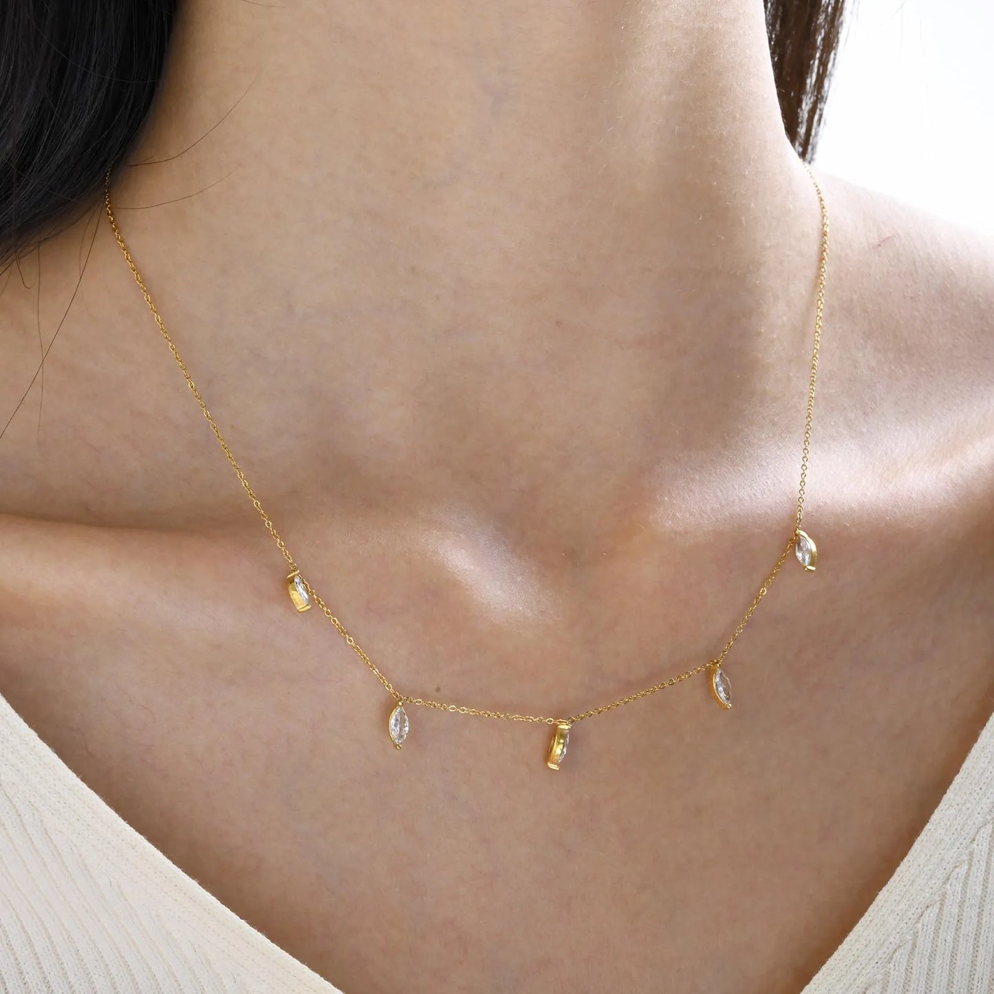 Water Droplets Necklace [JIS2024032603]