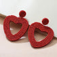 Hollow Heart-shaped Beads Earring [JIS2024032761]