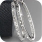 Metal Zircon Hoop Earrings [JIS2024032724]