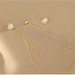 Heart Artificial Pearls Dangle Earrings [JIS2024032737]