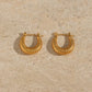 Stainless Steel Hoop Earrings [JIS2024032727]