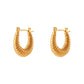 Stainless Steel Hoop Earrings [JIS2024032727]