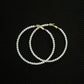 Round Artificial Pearl Hoop Earrings [JIS2024032731]